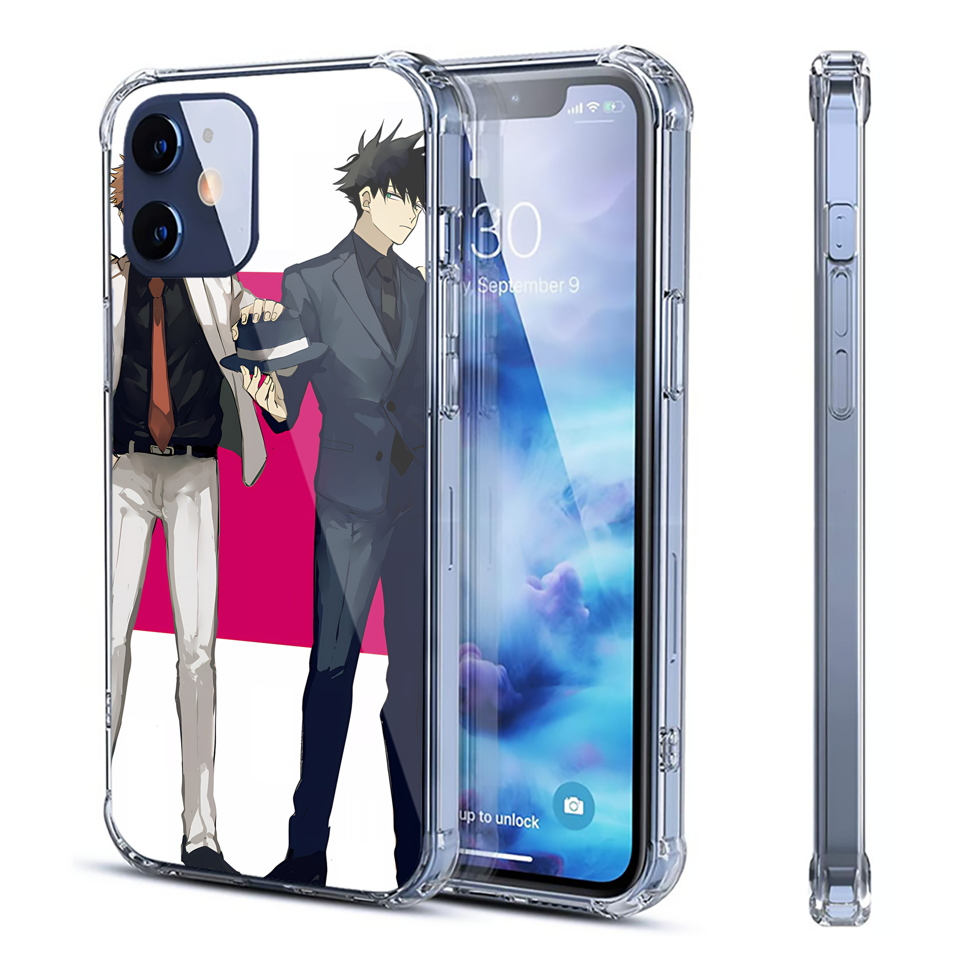 （画像用） SPY×FAMILY间谍家家酒 【iPhone 12シリーズ対応】透明スマホケース（クリアソフトケース）